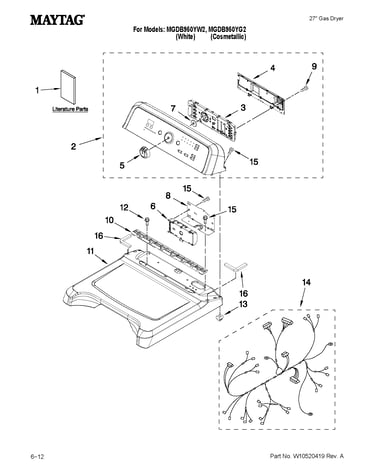 Top and console parts