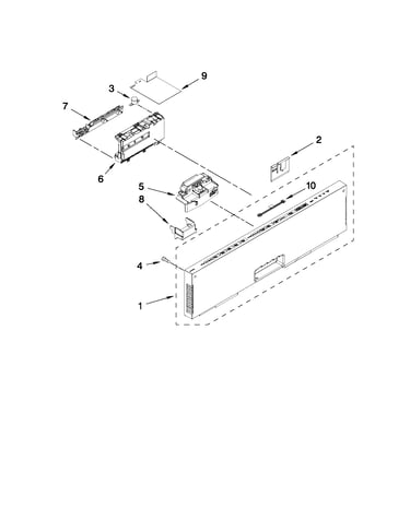 Control panel and latch parts