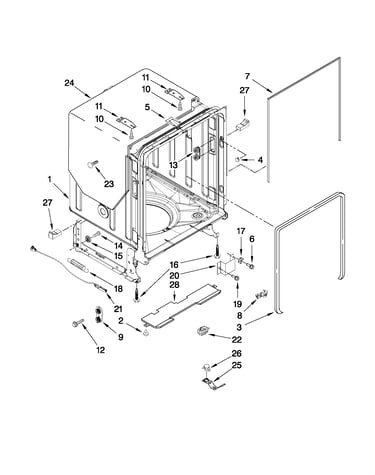 Tub and frame parts