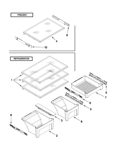 Shelf parts
