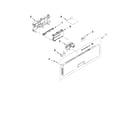 KitchenAid KUDE70FXPA3 control panel and latch parts diagram