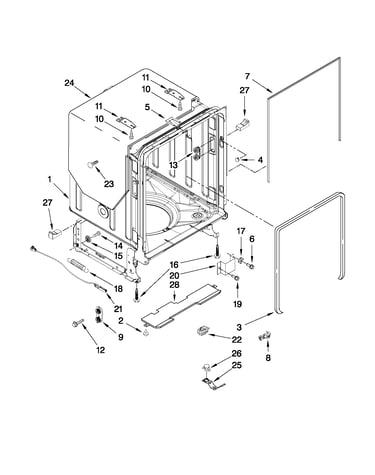 Tub and frame parts