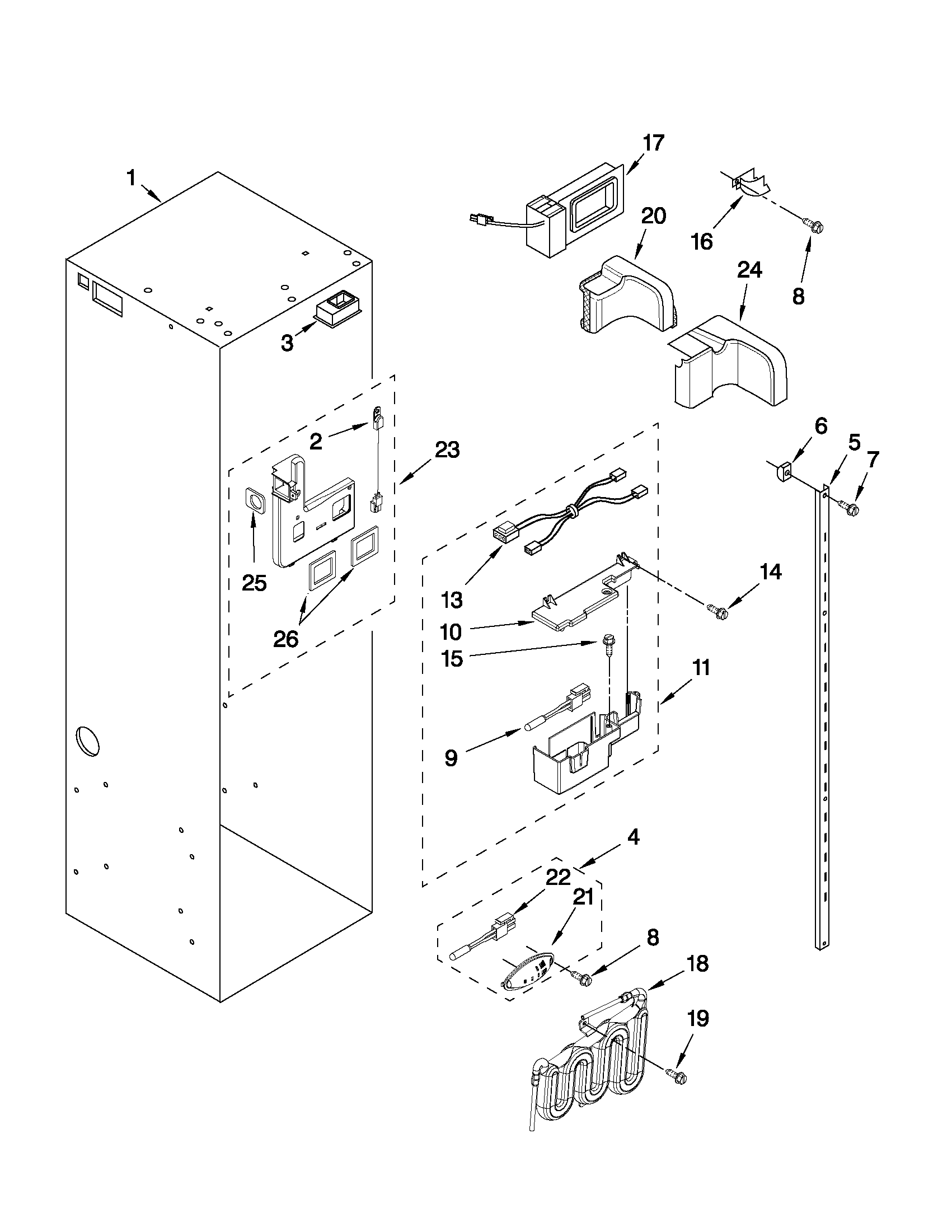 REFRIGERATOR LINER PARTS