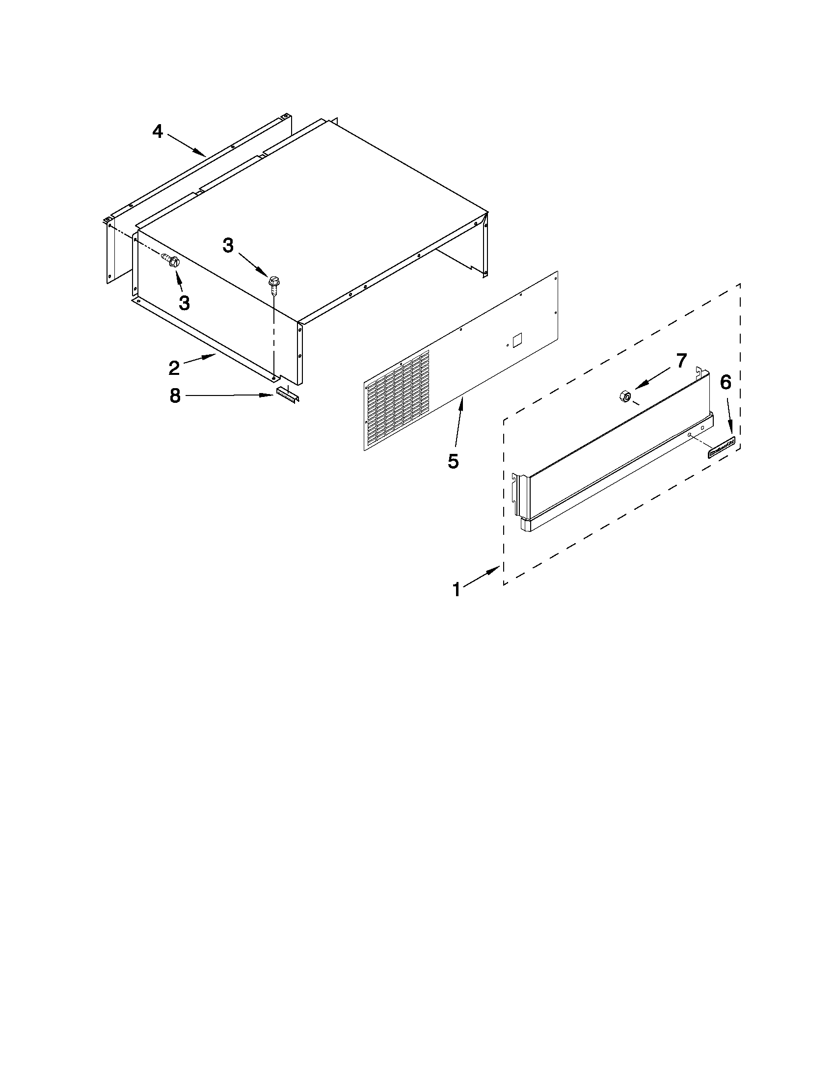 TOP GRILLE AND UNIT COVER PARTS