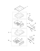 Refrigerator shelf parts
