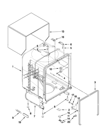 Tub and frame parts