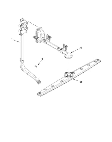 Upper wash and rinse parts