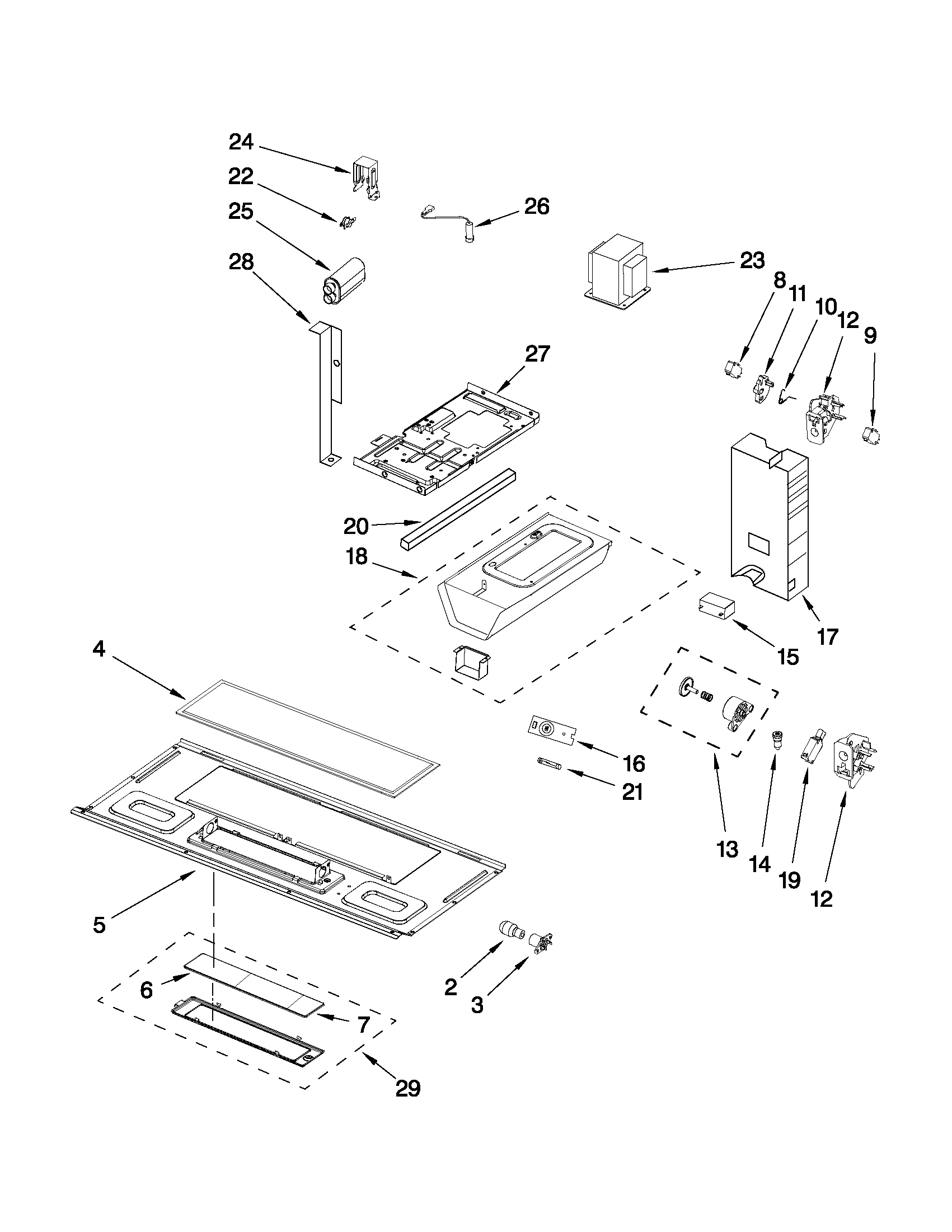 Interior and ventilation parts