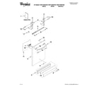 Whirlpool WDT770PAYB3 door and panel parts diagram