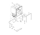 Whirlpool WDT770PAYW3 tub and frame parts diagram