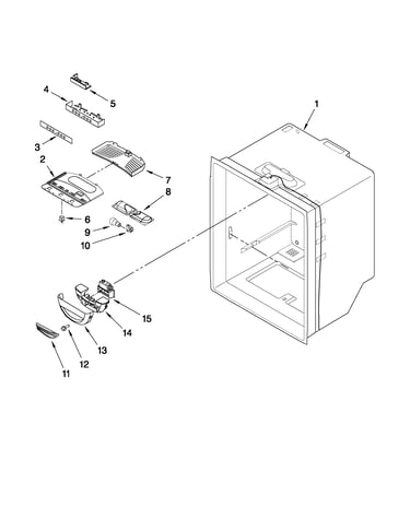 Refrigerator liner parts