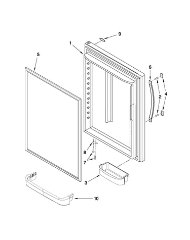 Refrigerator door parts