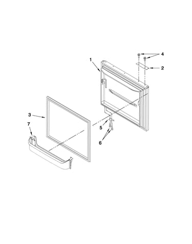 Freezer door parts