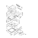 KitchenAid KSCK25FVSS03 refrigerator shelf parts diagram