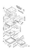 Refrigerator shelf parts