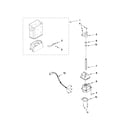 KitchenAid KSCK25FVSS03 motor and ice container parts diagram