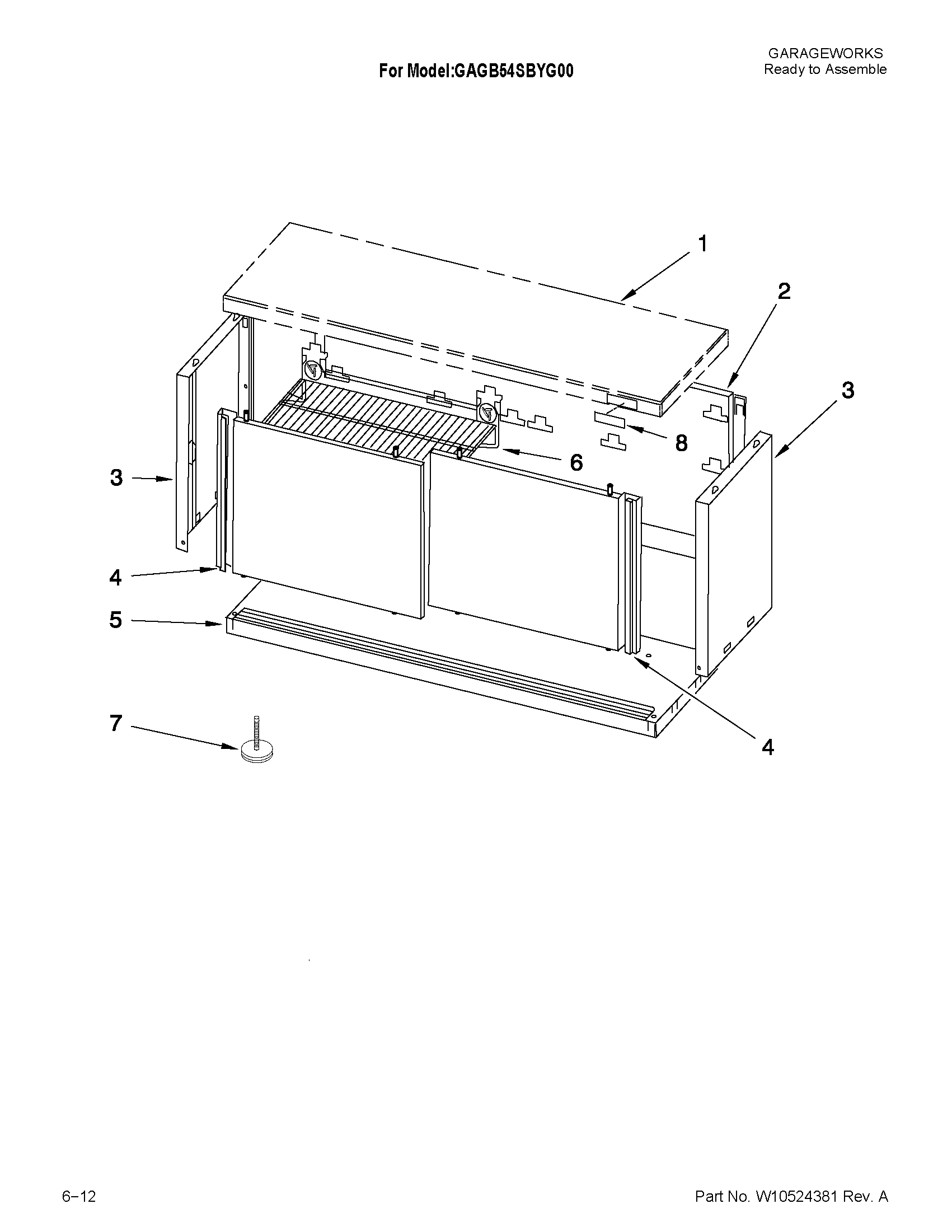 STORAGE BENCH PARTS