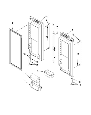 Refrigerator door parts