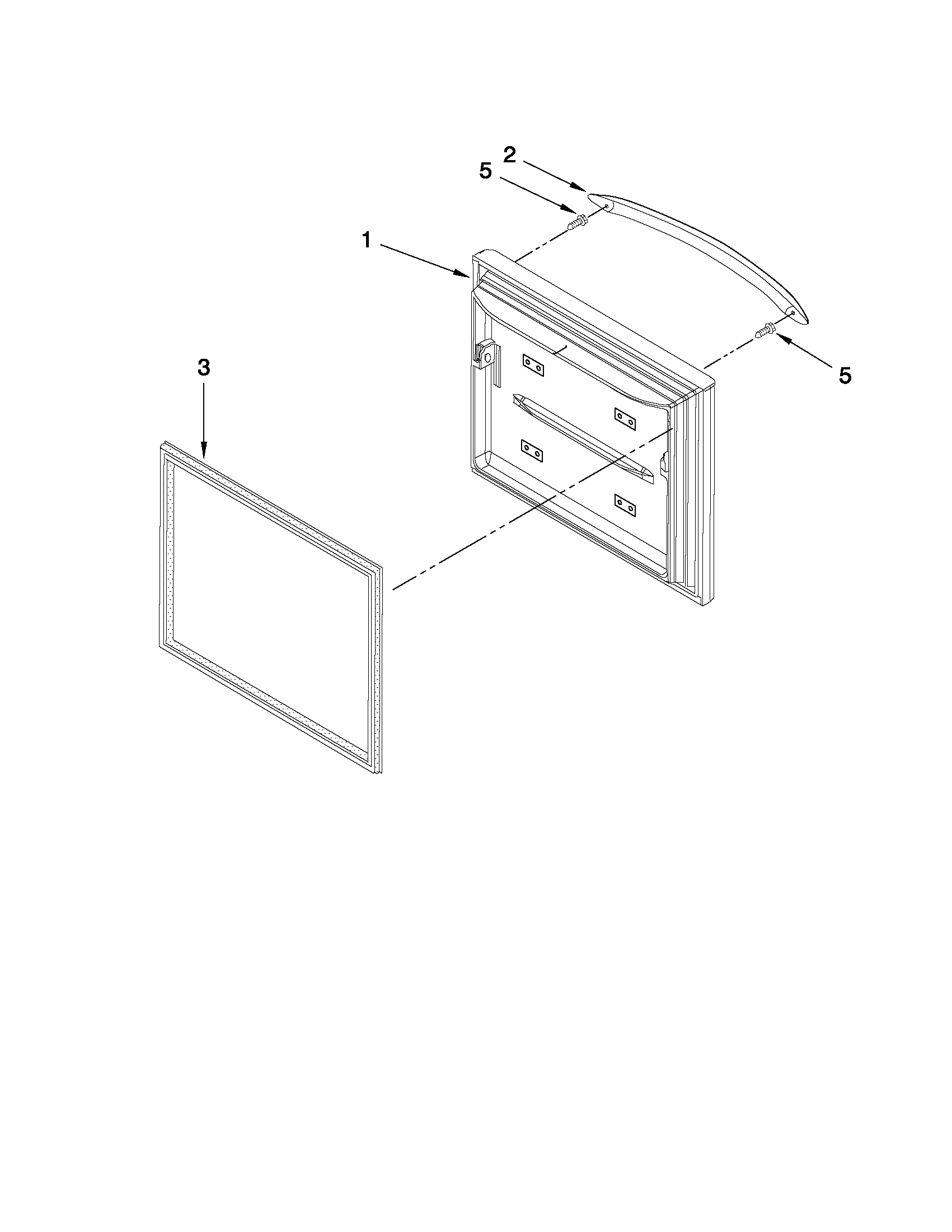 Freezer door parts