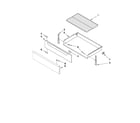 Maytag YMER7660WB1 drawer & broiler parts diagram
