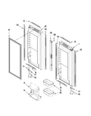 Refrigerator door parts