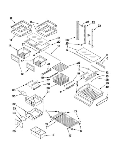 Shelf parts