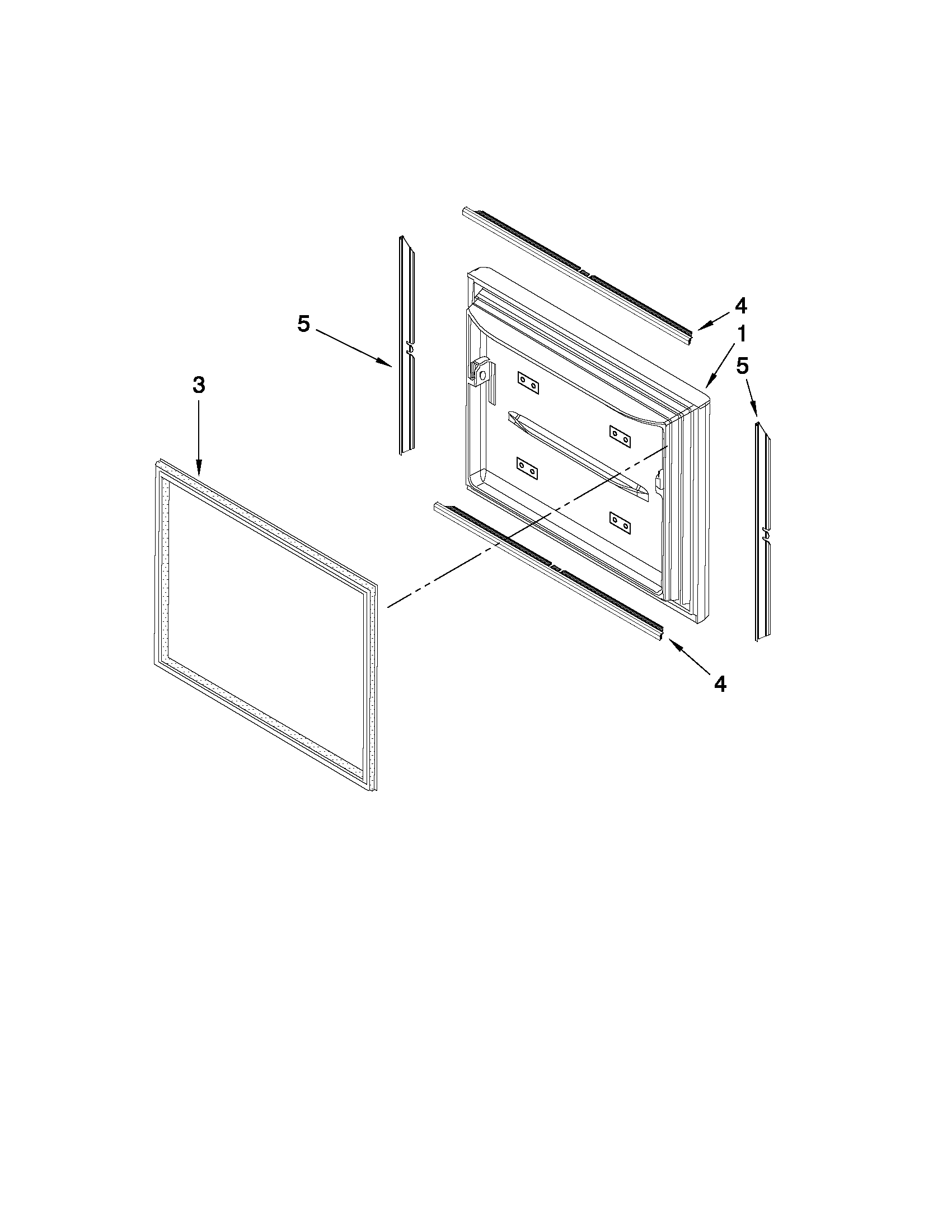 Freezer door parts