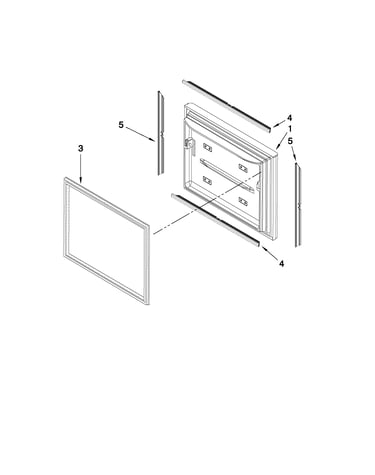 Freezer door parts