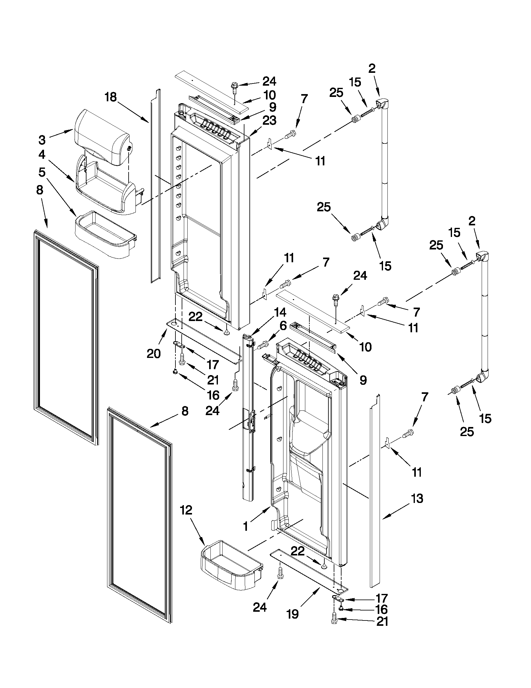 REFRIGERATOR DOOR PARTS