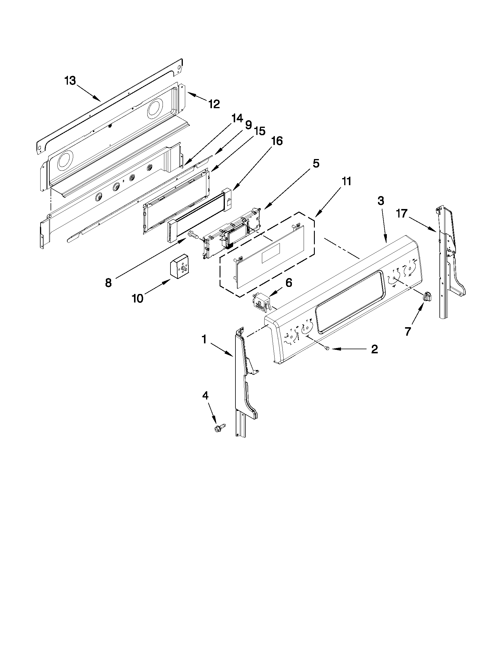 Control panel parts