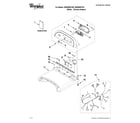 Whirlpool WED8800YC0 top and console parts diagram