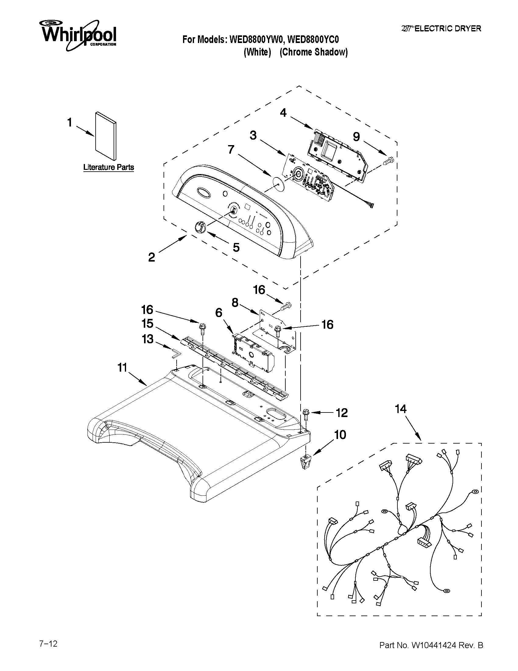 Top and console parts