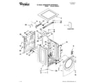 Whirlpool WFW94HEAC0 top and cabinet parts diagram