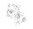 Whirlpool WFW94HEAW0 tub and basket parts diagram