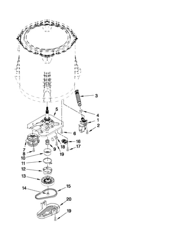 Gearcase, motor and pump parts