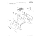KitchenAid KEWS105BPA00 control, door and drawer parts diagram