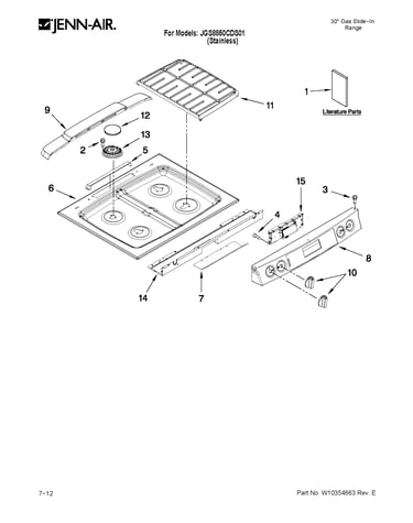 Cooktop parts