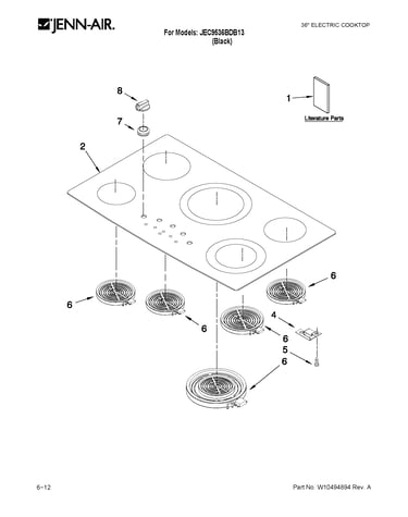 Cooktop parts