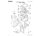 Maytag MVWB850YW1 top and cabinet parts diagram