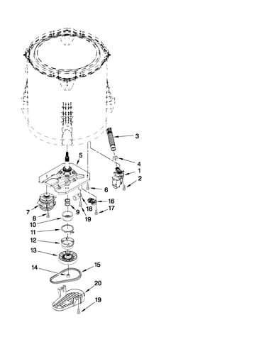 Gearcase, motor and pump parts