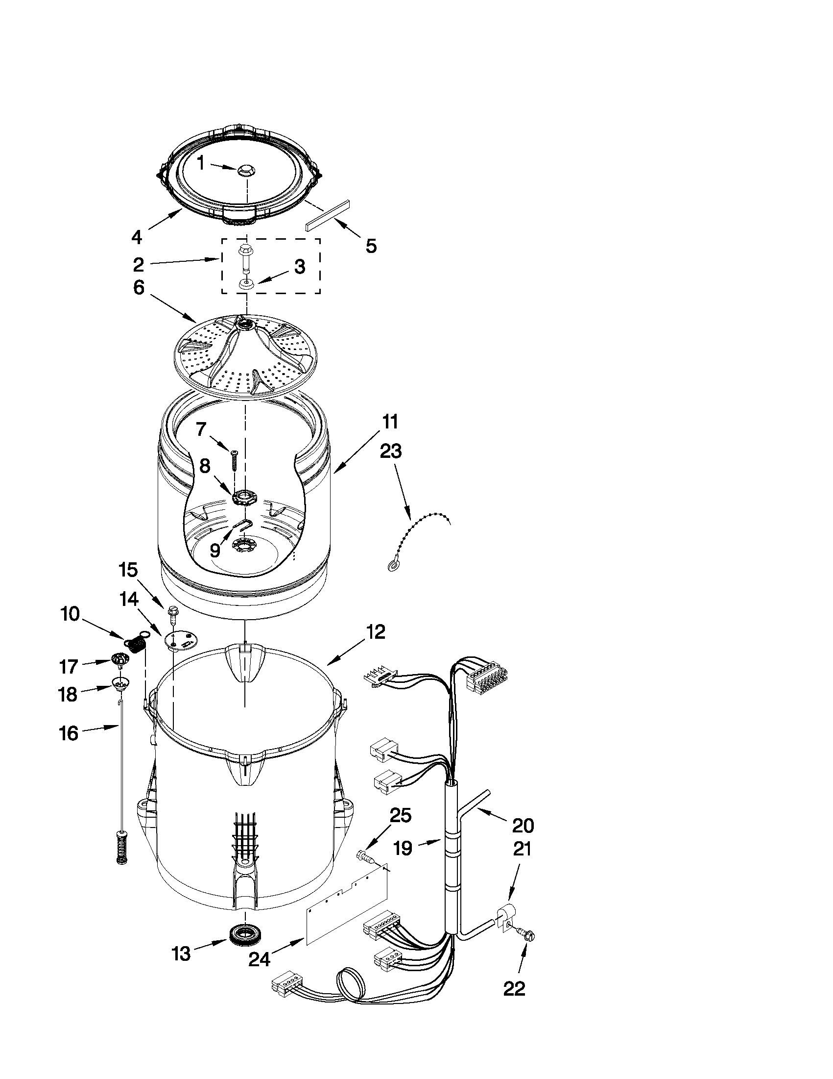 Basket and tub parts