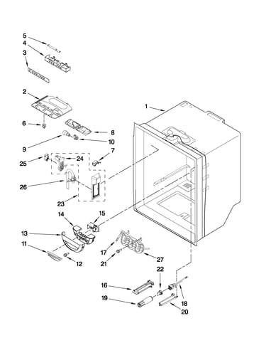 Refrigerator liner parts