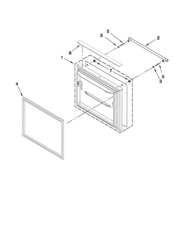 Freezer door parts