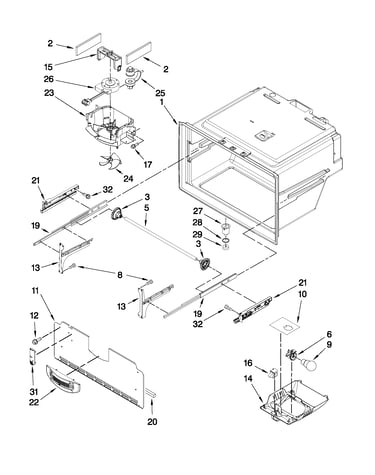 Freezer liner parts