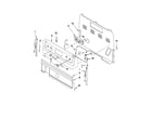 Whirlpool YWFE366LVQ0 control panel parts diagram