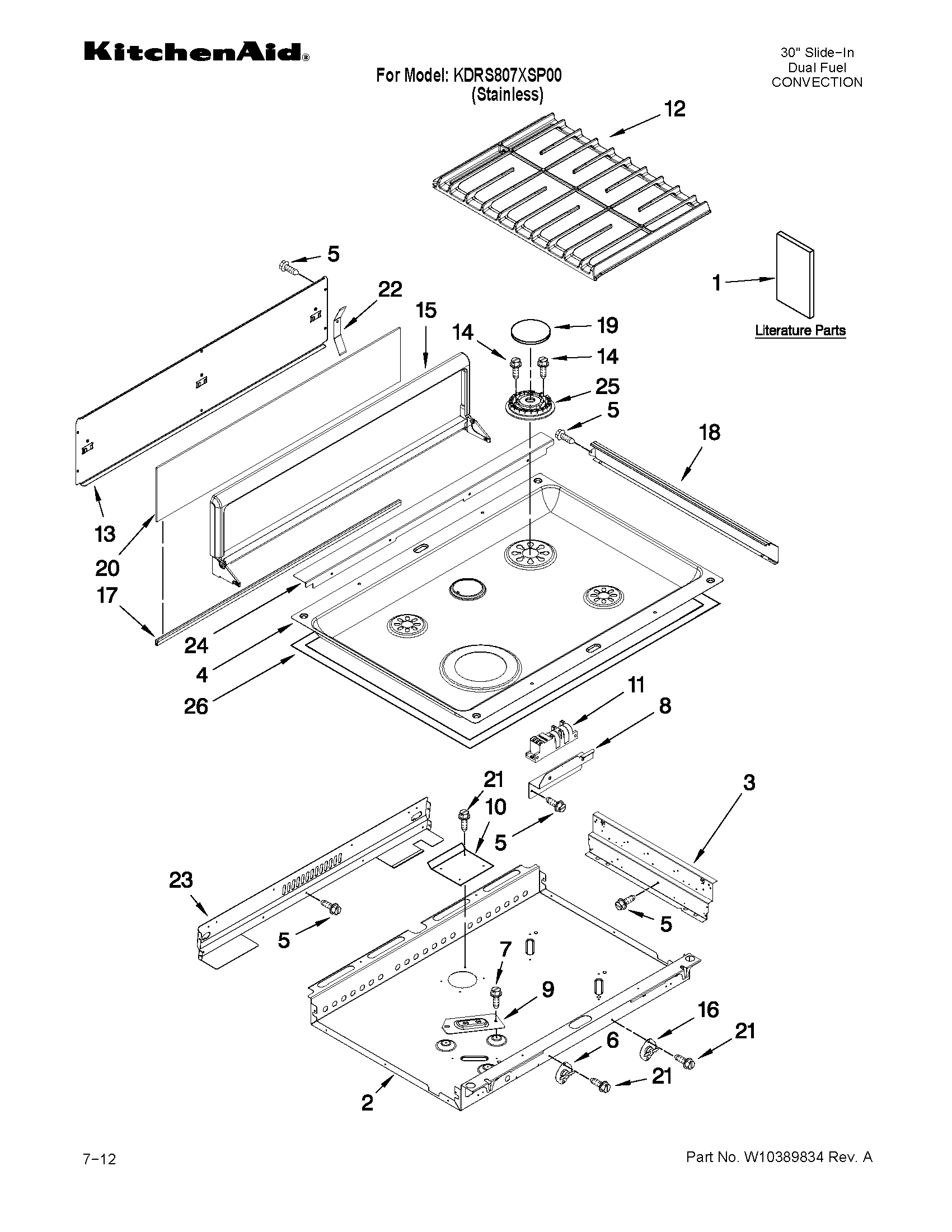 Cooktop parts
