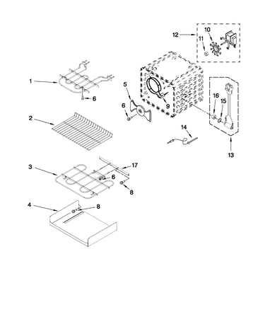 Internal oven parts