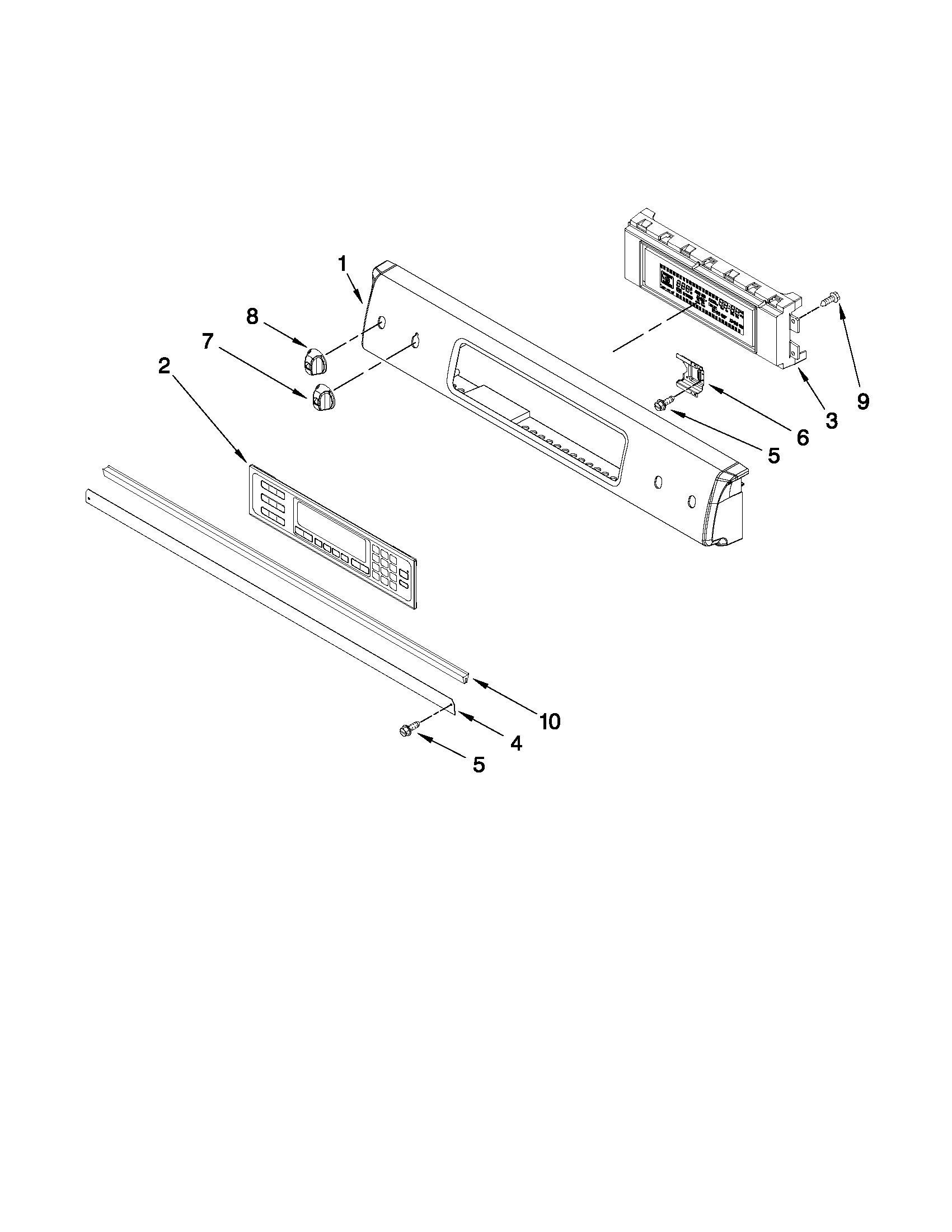 Control panel parts