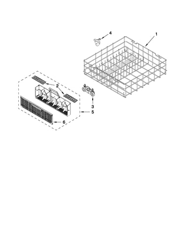 Lower rack parts