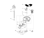 Whirlpool WDT790SAYW0 pump and motor parts diagram